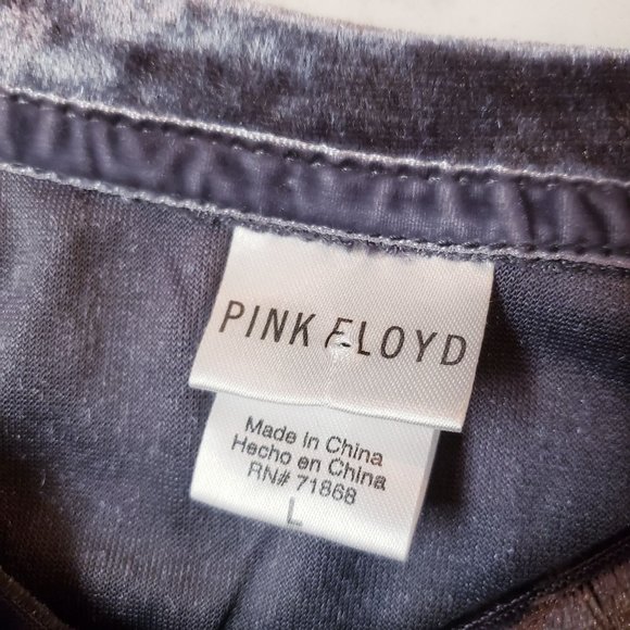 Pink Floyd velvet tee size Large gray the dark side of the moon - Picture 3 of 9